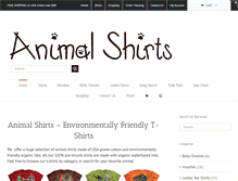 Tablet Screenshot of animalshirts.net